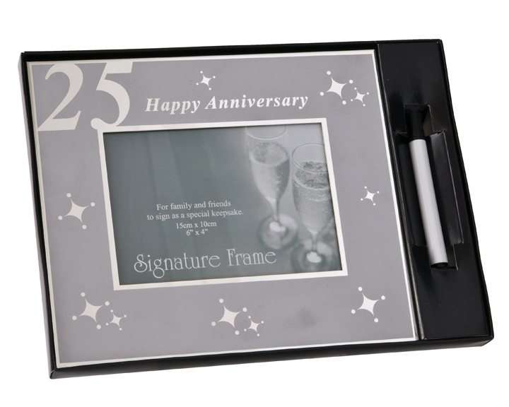 10. 25th Anniversary Celebration Signature Frame, 6x4\"